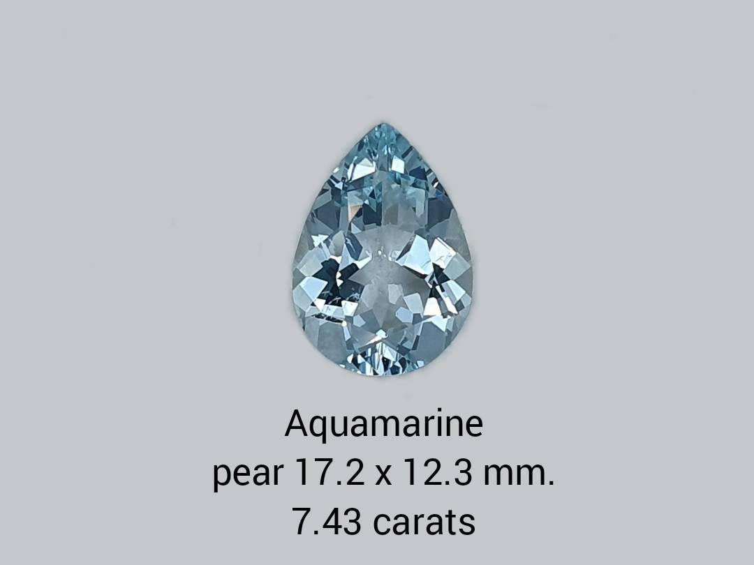 Aquamarine Pear shape