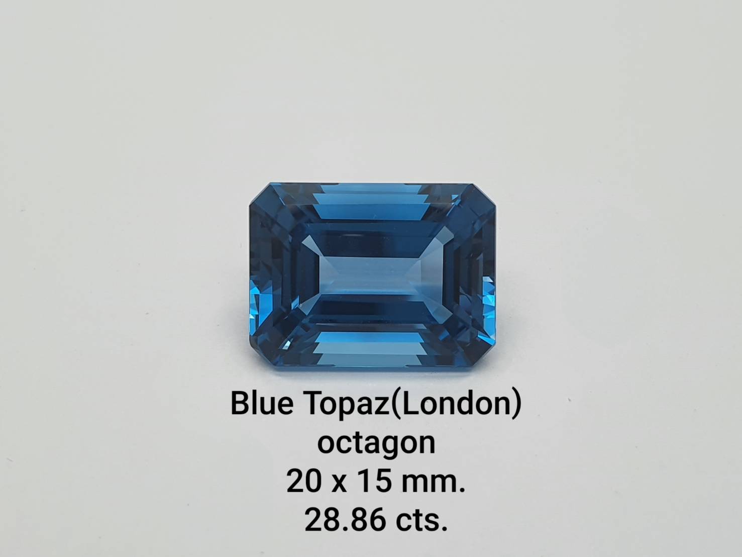 Blue Topaz(London) Octagon shape
