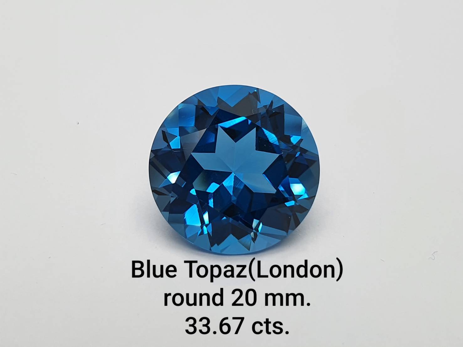 Blue Topaz(London) Round shape