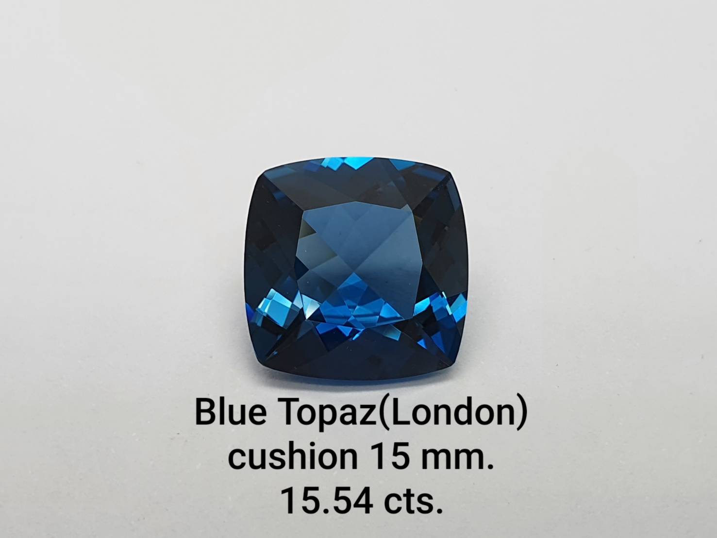 Blue Topaz(London) Cushion shape