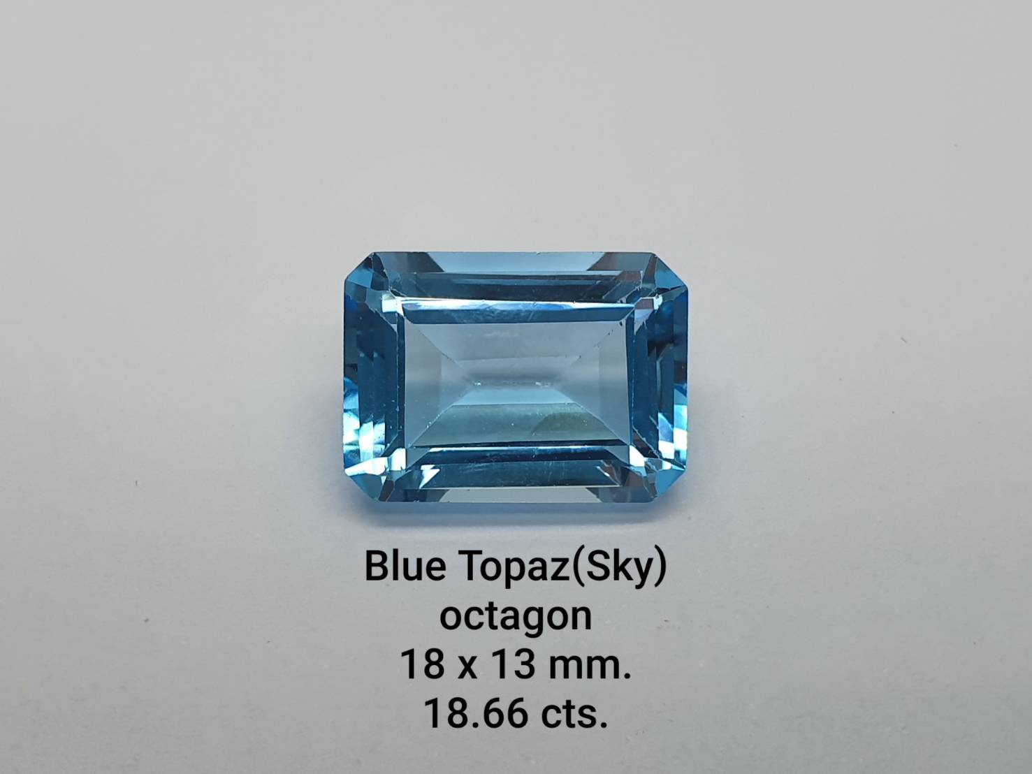 Blue Topaz(sky) Octagon shape