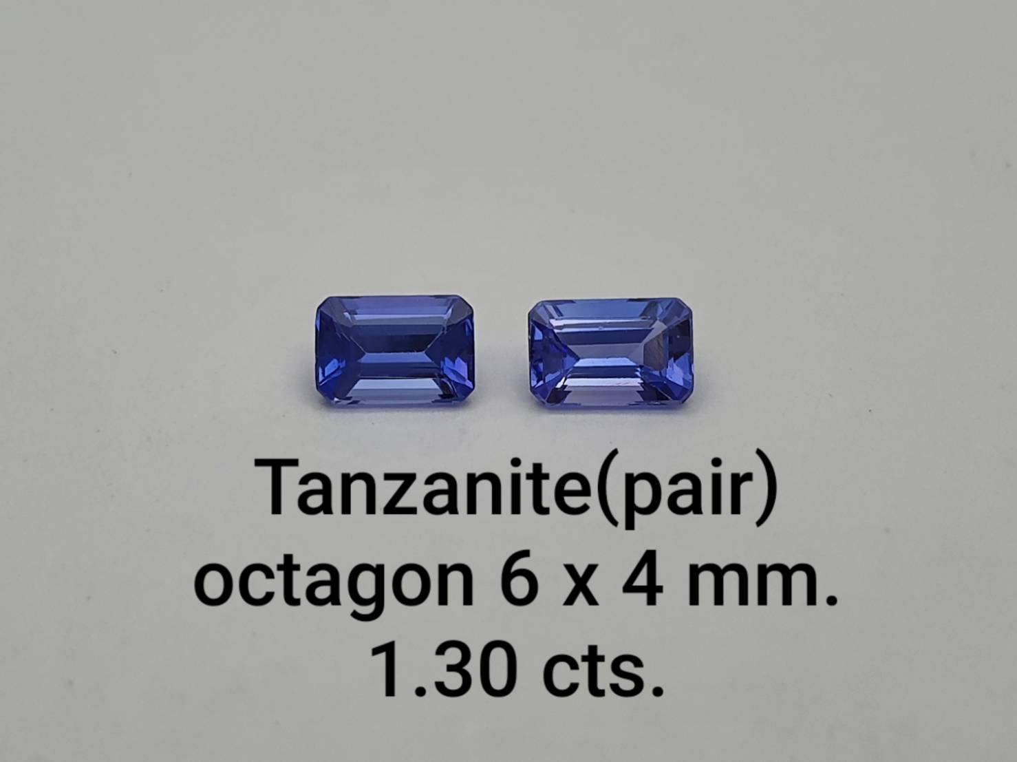Tanzanite(pair) Octagon shape
