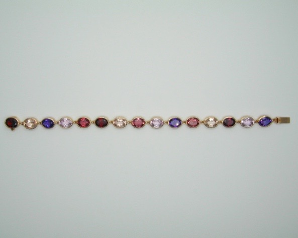 Multi-Colour Gemstones Bracelet