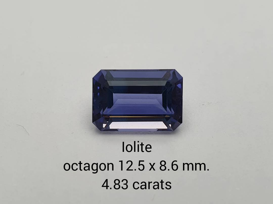 Iolite Octagon shape